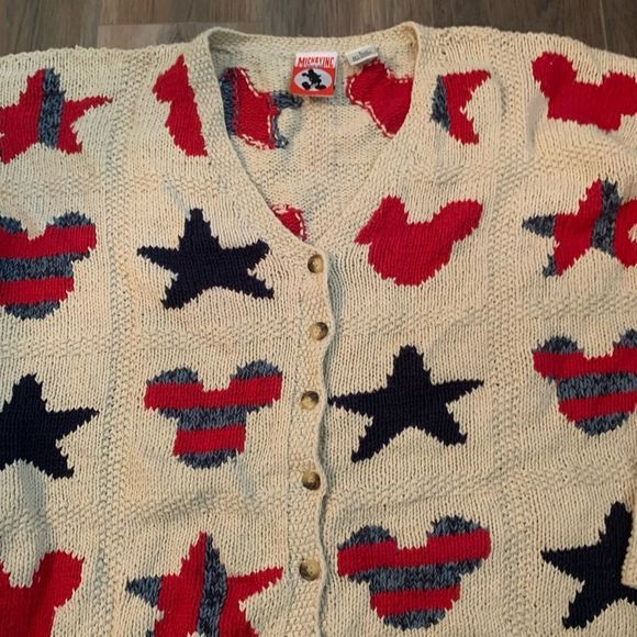 Vintage Mickey Mouse Knitted cardigan - Picture 3 of 3